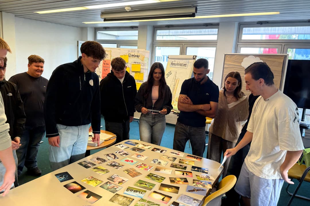 Unser Auszubildenden beim Einfürungstraining